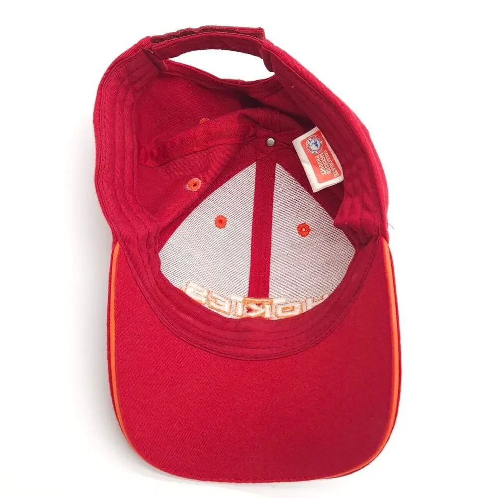 Virginia Tech‎ Hokies Strapback Embroidered Hat Ball Dad Cap NCAA College Red